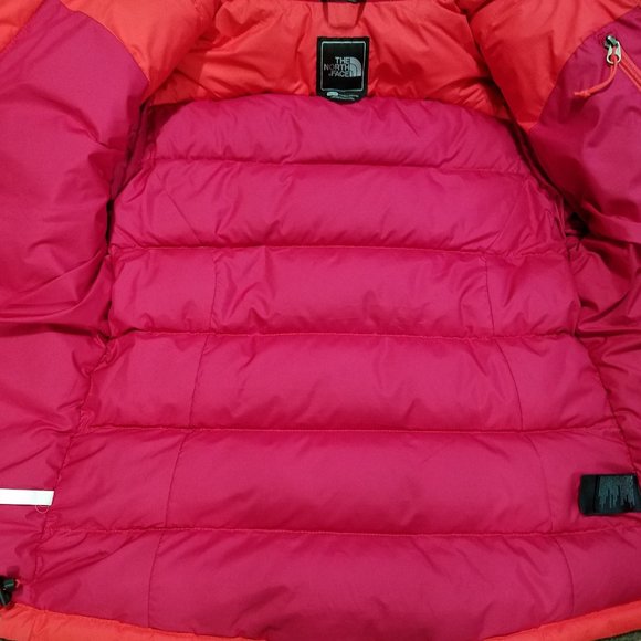 North Face Womens XS Pink Nuptse Puffer Jacket 700 Down Vintage Winter Coat Ski - Picture 6 of 10